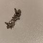 Paire de boucles étoiles en acier n°4  - 3€