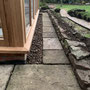 10th December: detail edging between lawn and conservatory