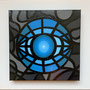 The eye (blue): acrylic 30x30 cm (2023)