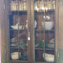 Vaisselle en verre de lait, assiettes anciennes...  no. 638