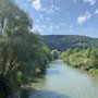 Der Neckar in der Nähe des Golfclubs Weitenburg.