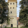 Warendorf: Gotischer Turm der alten Marienkirche von 1200.