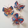 farfalle decorative in pasta modellabile e canapa