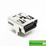 Conector mini usb CON PINES para colocar en placa