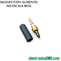 cuerpo metalico  4 polos 3.5mm