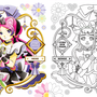 キュアズキューン緑原れんげ＆キュアキッス桃山ねね（しまじろうのわお！×キミとアイドルプリキュア♪）※二次創作／Affinity Designer for PC 2 使用