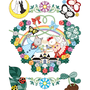 ◆ベクターイラスト（配色まで）＋素材塗り加工（質感）◆猫と鳥の結婚式カップル／CAT AND BIRD WEDDING COUPLE 
