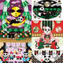 ハンモックパンダ（CorelDRAW Essentials 2019）／ パンダミュージック（CorelDRAW Essentials 2019）／ 猫と夜食パンダ（CorelDRAW Essentials 2019）／ 和室で猫と茶飲みパンダ（Affinity Designer）