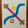 Moving colors 4 (white): acrylic 50x70 cm (2023)
