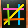 Moving colors 1 (black): acrylic 50x70 cm (2023)