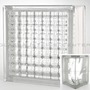 SEVES Clear 1919/8 Sona Geometrical Glass Design Glass Block Glassblock Glasbausteine Glassteine Clear Glasdesign Deutschland Schweiz Österreich Wien Luxemburg Liechtenstein Solaris Glasbaustein Klare Glasstein Glassteinwände Glasbausteinwände Glaswand Gr