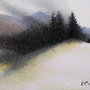  el viento desdibuja, Artista leonardo Calvo, acquarello , Watercolor