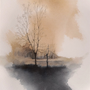  la vita prevale 2024, Artista leonardo Calvo, acquarello , Watercolor