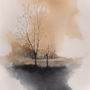  la vita prevale 2024, Artista leonardo Calvo, acquarello , Watercolor