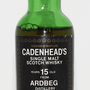 Cadenhead`s, 15 años, Single Malt Scotch Whisky, Destilado marzo 1975, embotellado noviembre 1990, Ardbeg Ditillery, 5cl, 46%, Bottled by William Cadenhead Ltd, Escocia.