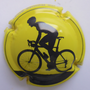 Marque : MARIE ALICE (veuve) N° Lambert : 8a Couleur : Fond jaune, cycliste noir Description : Tour des Flandres 2021 - nom de la marque  Emplacement : 