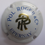 Marque : POL ROGER N° Lambert : 61d Couleur : Blanc verso blanc. PR Or. Petites lettres Description : Initiales stylisées  Emplacement : 