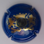 Marque : CHEURLIN Dangin N° Lambert : 31 Couleur : Fond bleu et or Description : Initiales dans cercle couronné encadré par 2 lions - nom de la marque - nom de la marque  Emplacement : 
