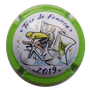 Marque : ROUYER Philippe N° Lambert : 116 Couleur : Polychrome, contour vert Description : Maillot jaune TDF 2019 - nom de la marque Emplacement : 