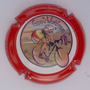 Marque : VAUTRAIN Marcel N° Lambert : 195c Couleur : Polychrome, contour rouge Description : Gent - Wevelgem Cyclo - nom de la marque  Emplacement : 