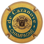 Marque : CAZANOVE (de) N° Lambert : 14a Couleur : Cercle or foncé - C fermé  Description : Blason surmonté d'une couronne   Emplacement :