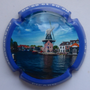 Marque : PICARD Jean-Pierre N° Lambert : 14 Couleur : Polychrome, contour bleu foncé Description : Moulin - nom de la marque  Emplacement : 