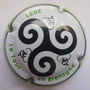 Marque : POILVERT-JACQUES N° Lambert : 7b Couleur : Fond blanc, contour blanc Description : TDF 2021 lTour en  Bretagne - 3 cyclistes - nom de la marque Emplacement :