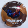 Marque : POILVERT-JACQUES N° Lambert : 11c Couleur : Polychrome, fond marron Description : Rugby France 2024 - nom de la marque Emplacement :