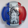 Marque : BATILLET Guy N° Lambert : 4d Couleur : Bleu, blanc, rouge Description : Moulin - Nom du producteur  Emplacement : 