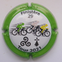 Marque : STRAUSS - GEORGETON N° Lambert : A12b Couleur : Polychrome, contour vert Description : TDF 2021 - Morbihan - nom de la marque sur le pourtour Emplacement : 