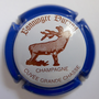 Marque : BONNINGRE - DURAND N° Lambert : 14a Couleur : Contour bleu, Fond blanc Description : Cerf - cuvée grande chasse Emplacement :