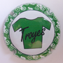 Marque : DESPRET Jean N° Lambert : NR Couleur : Fond blanc, contour vert Description : TDF 2024 maillot vert - nom de la marque Ref perso : 