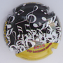 Marque : DEMILLY Albert  N° Lambert : 23 Couleur : Noir, jaune et blanc Description : Notes de musiques - nom de la marque  Emplacement : 