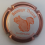 Marque : BONNINGRE - DURAND N° Lambert : 26 Couleur : Fond blanc, contour rose métallisé Description : Ecureuil - cuvée grande chasse Emplacement :