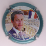 Marque : MIGNON Pierre N° Lambert : 73h Couleur : Contour turquoise métallisé Description : Nicolas Sarkozy - nom de la marque Emplacement : 