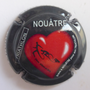 Marque : CUGNET N° Lambert : 42 Couleur : Coeur rouge, fond noir Description : Triathlon de Nouâtre 2019 - nom de la marque sur le pourtour  Emplacement : 