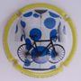 Marque : DEHU Louis N° Lambert : A71 Couleur : Polychrome - contour jaune Description : Vuelta 2024 - maillot à pois - nom de la marque Emplacement : 