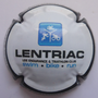 Marque : ANGELI (veuve) N° Lambert : 10 Couleur : Fond blanc, contour noir Description : Triathlon de Lentriac- nom de la marque sur le pourtour  Emplacement : 