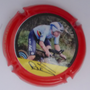 Marque : DEHU Louis N° Lambert : A89 Couleur : Polychrome - contour rouge Description : Remco Evenoepoel - nom de la marque Emplacement : 