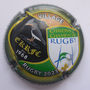 Marque : BLANC - GARITAN N° Lambert : 9c Couleur : Polychrome  Description : Village Rugby 2023 - nom de la marque  Emplacement : 