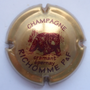 Marque : RICHOMME P & F N° Lambert : 2 Couleur : Bronze et marron Description : Tête d'ours et nom de la marque  Emplacement : 