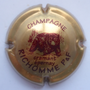 Marque : RICHOMME P & F N° Lambert : 2 Couleur : Bronze et marron Description : Tête d'ours et nom de la marque  Emplacement : 