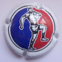 Marque : DUMONT Daniel N° Lambert : A1d Couleur : Polychrome, contour blanc Description : Joueur de rugby - nom de la marque Emplacement : 