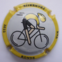Marque : GUILLETTE - BREST N° Lambert : 172 Couleur : Fond blanc Description : Cycliste maillot jaune TDF 2022 - nom de la marque Emplacement : 