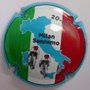 Marque : ALICE Marie (veuve)  N° Lambert : 9c  Couleur : Polychrome, contour bleu ciel  Description : Milan San Remo - nom de la marque   Emplacement : 