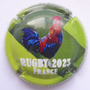 Marque : POILVERT-JACQUES N° Lambert : A5 Couleur : Polychrome, fond bleu Description : Rugby France 2023 - nom de la marque Emplacement :