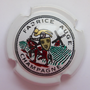 Marque : AUGE Fabrice N° Lambert : 3 Couleur : Fond blanc, contour blanc Description : Chevalier et moulin - nom de la marque  Emplacement : 