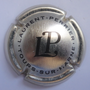 Marque : LAURENT - PERRIER  N° Lambert : 58a Couleur : Argent et noir Description : Lettres LP sans écusson. Inscription Tours sur Marne  Emplacement : 