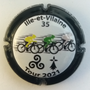 Marque : SAVRY Didier N° Lambert : NR Couleur : Fond blanc, contour noir Description : TDF 2021 - Ille et Vilaine - nom de la marque sur le pourtour Emplacement : 