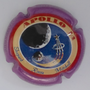 Marque : BOLAND - NOMINE N° Lambert : 16j Couleur : Contour violet, Polychrome Description : Mission Appollo XIV - Nom de la marque sur le pourtour Emplacement : 